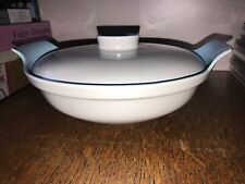 Poole Pottery Sky Blue Dove Grey Casserole Dish & Lid 22.1cm diameter 9.2cm Heig