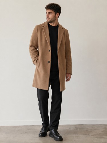 Hollister wool blend camel - blend,