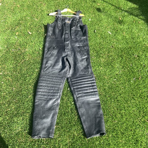 Jts black leather motorcycle - leather,