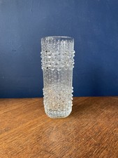 Vintage Sklo Union Czech Glass Candle Wax Vase Frantisek Peceny  7" BUBBLE VASE 