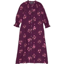 Wyse Merlot Floral Ettie Shirt Dress