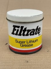 NOS FILTRATE 125G SUPER LITHIUM GREASE TIN WITH FULL UNUSED CONTENTS 236