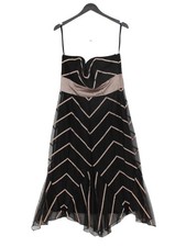 Coast A-Line Midi Dress M in Black