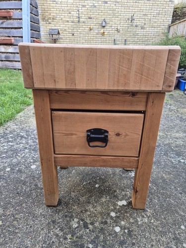 Vintage beech butchers block - beech,