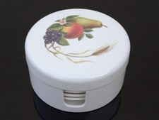 Source Brand, 6 x 10cm Melamine Coasters and Stacking Caddy