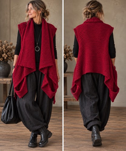 Grizas red wool - red,