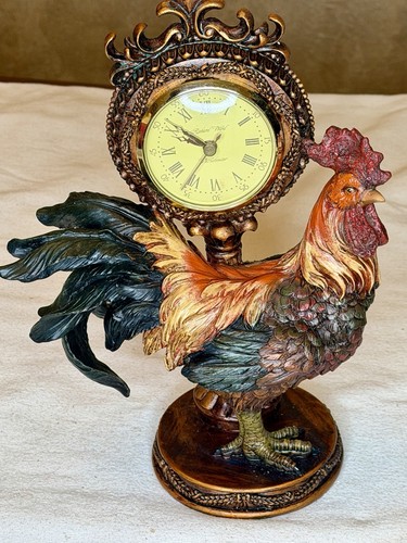 Vintage rooster clock - rooster,