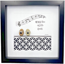 Pebble Art Picture - Never Too