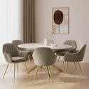 Large round oval white - large,