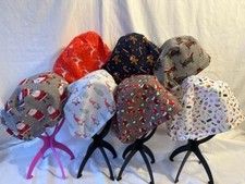 unisex smock theatre hat/scrub cap (doctor/nurse/chef/dentist/vet) (xmas)