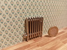 12th Scale Dolls House Silver Radiator-