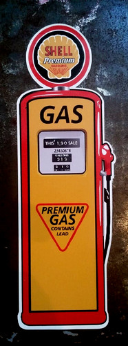 Shell petrol bowser sticker - shell, bowser"