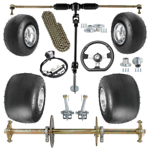 Racing kart rear axle - rear,