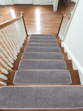 Stair Treads Carpet Pad Mat Rug Non Slip Skid Cleaning Machine Washable, 22x67cm