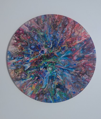 Handmade painting fluid art - fluid,