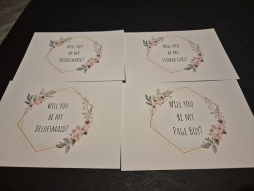 Wedding party proposal cards - party,