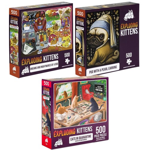 Exploding kittens jigsaw - exploding,