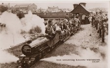RP Postcard - Steam Engine, Miniature Railway, Weymouth, Dorset.