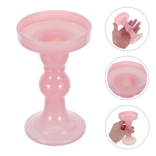 Glass taper candlesticks - glass,