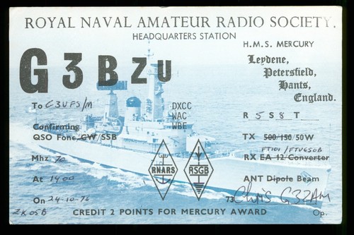 Qsl radio card g3bzu - radio,