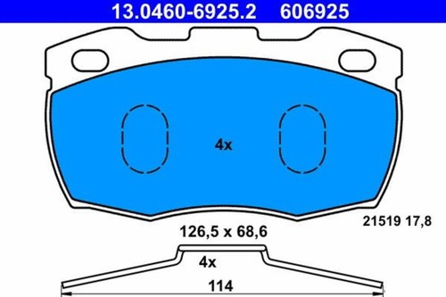 Disc brake pad - disc,
