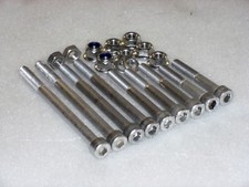 Honda CG125 1979-01 (Kicker) Engine Mounts Stainless Allen Bolt Flange Nut Kit