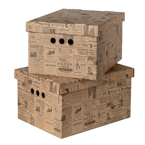 2pc decorative storage boxes - decorative,