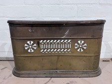 Antique brass fire fender