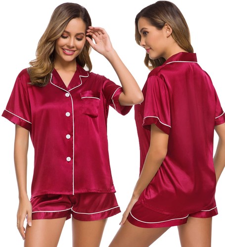 Swomog womens pyjamas set silk - swomog,