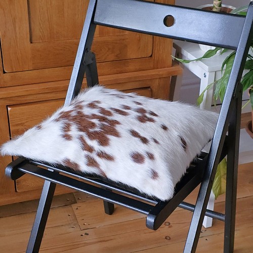 Cowhide cushion cover leather - cushion, cover,