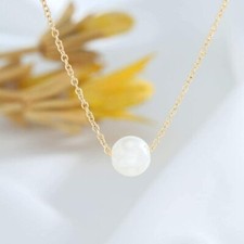 Women's Simple Elegant Jewelry Sophisticated Design Single Pearl Choker Necklace