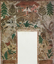 Art Deco Mosaic Fireplace Made at The Royal College of Art - Antique Print 1928