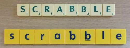 Original scrabble letters - scrabble,