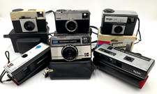 Kodak Instamatic Mupi 126 110 camera bundle x6 untested for spares repairs E4