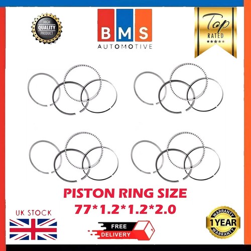 Hyundai piston rings set 6 - piston, 1.6