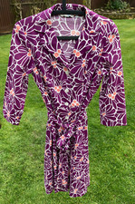 Boden Riviera Shirt dress size 10 reg plum magnolia colour   WH342---B22A---