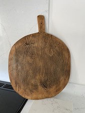 Vintage Large Round French Rustic Wooden Chopping / Cutting /Serving Bread Board