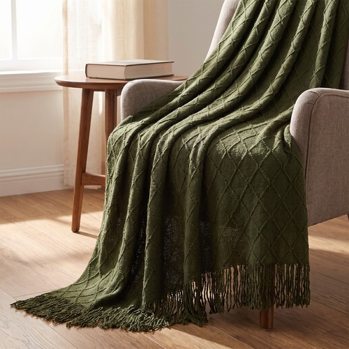 Large bohemian knitted throw - bohemian,