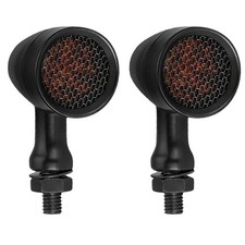 2x Black 10mm LED Turn Signal