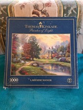 Thomas Kinkade Painter of Light Lakeside Manor Stunning 1000 Piece Jigsaw Puzzle