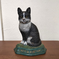 Vintage Cast Iron Cat Doorstop