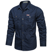Men Tops Long Sleeve Cargo