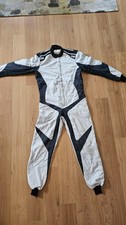 OMP One Evo X Race Suit Rally NOMEX FIA 8856-2018 White Black Size 56 Very Light