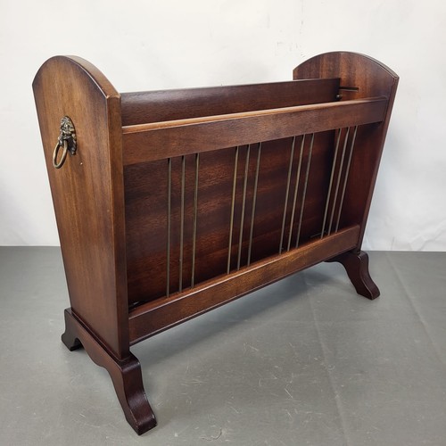 Vintage mahogany magazine - magazine, rack