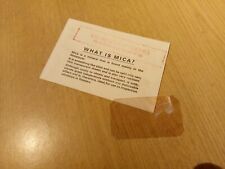 MICA HEAT PROOF DOOR PANEL VALOR 65S 65C 83mm x 46mm PARAFFIN WICK BOILING STOVE