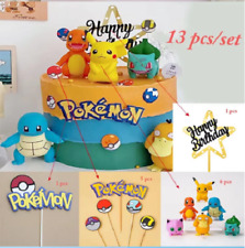 13 PCS/Set Pokemon Cake