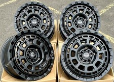 17" Black TG9 Alloy Wheels Fits Vw T5 T6 T28 T30 T32 Van Camper Mini Bus Crew