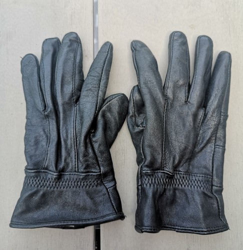 Vintage soft black leather