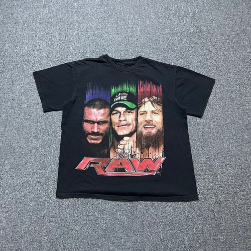 Wwe raw shirt xxl black - t,
