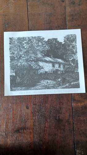 Vintage etching print place - vintage,